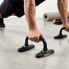 Steel Push Up Handles for Strength Training | Heavy Duty Push-Up Bars with Wrist Support