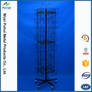 Custom Revolving Floor Cards Display Stand(PHY2054)