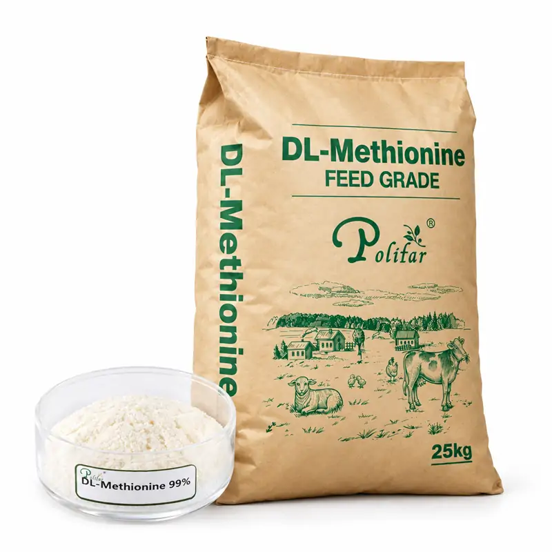 Aditivo de DL-metionina de grado alimenticio al 99% para aves de corral