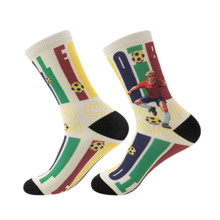Colorful Cartoon Printing Logo Sports Crew Socks