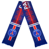 Pink & Black Fan Scarf with Team Logos for Football Supporters