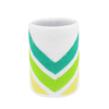 Purple & Yellow X-Pattern Sports Wristband for Athletic Support