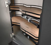 Kitchen Cabinet Swing Tray Corner Shelf Magic Corner Double Layers