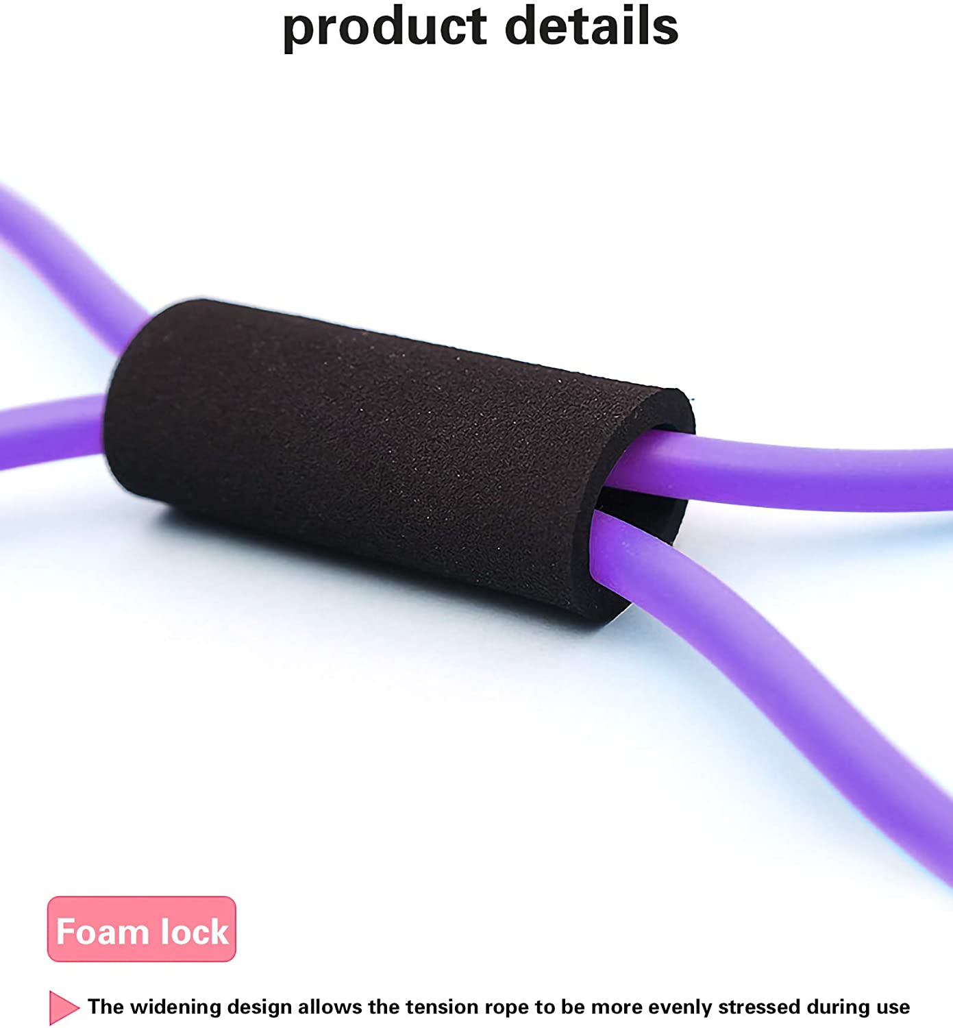 Figure 8 Exercise Bands for Women Men, 8 Shaped Resistance Bands for Arms