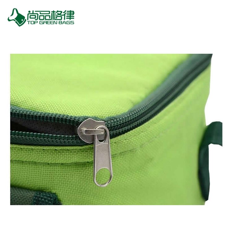 Custom Cheap High Quality Polyestser Lunch Cooler Bags with Front Pocket