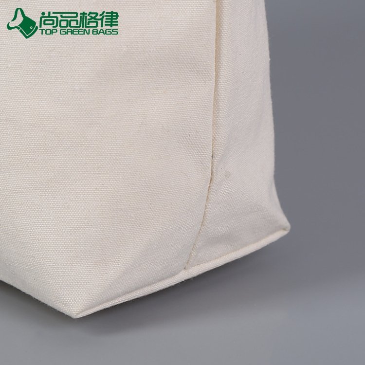 Wholesale recyclable shopping cotton canvas bag with snap button (TP-SP628)