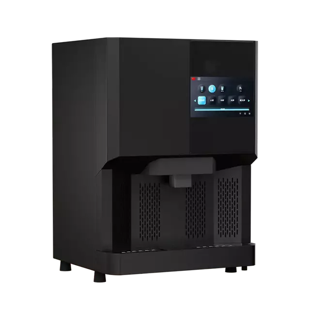 Máquina para hacer hielo tipo Nugget de 255 kg/24 horas con depósito de 10 kg y pantalla táctil de 10 pulgadas Comercial