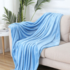 Wholesale soft Flannel Fleece Throw Blanket for Couch and Bed
