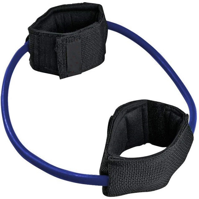 Leg Resistance Band Exercise Cord with Non-Slip Padded Ankle Cuffs