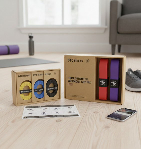 Home Strength Workout Sets for DTC Fitness Brand