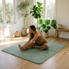 Premium 8-Panel Folding Yoga Mat - Advanced Tech Fabric Non-Slip Fitness Mat for Yoga, Pilates, and Meditation