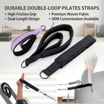 Yoga & Pilates Double-Loop Strap Set (2 Pack) | Reformer Straps for Flexibility & Strength Training OEM Supplier