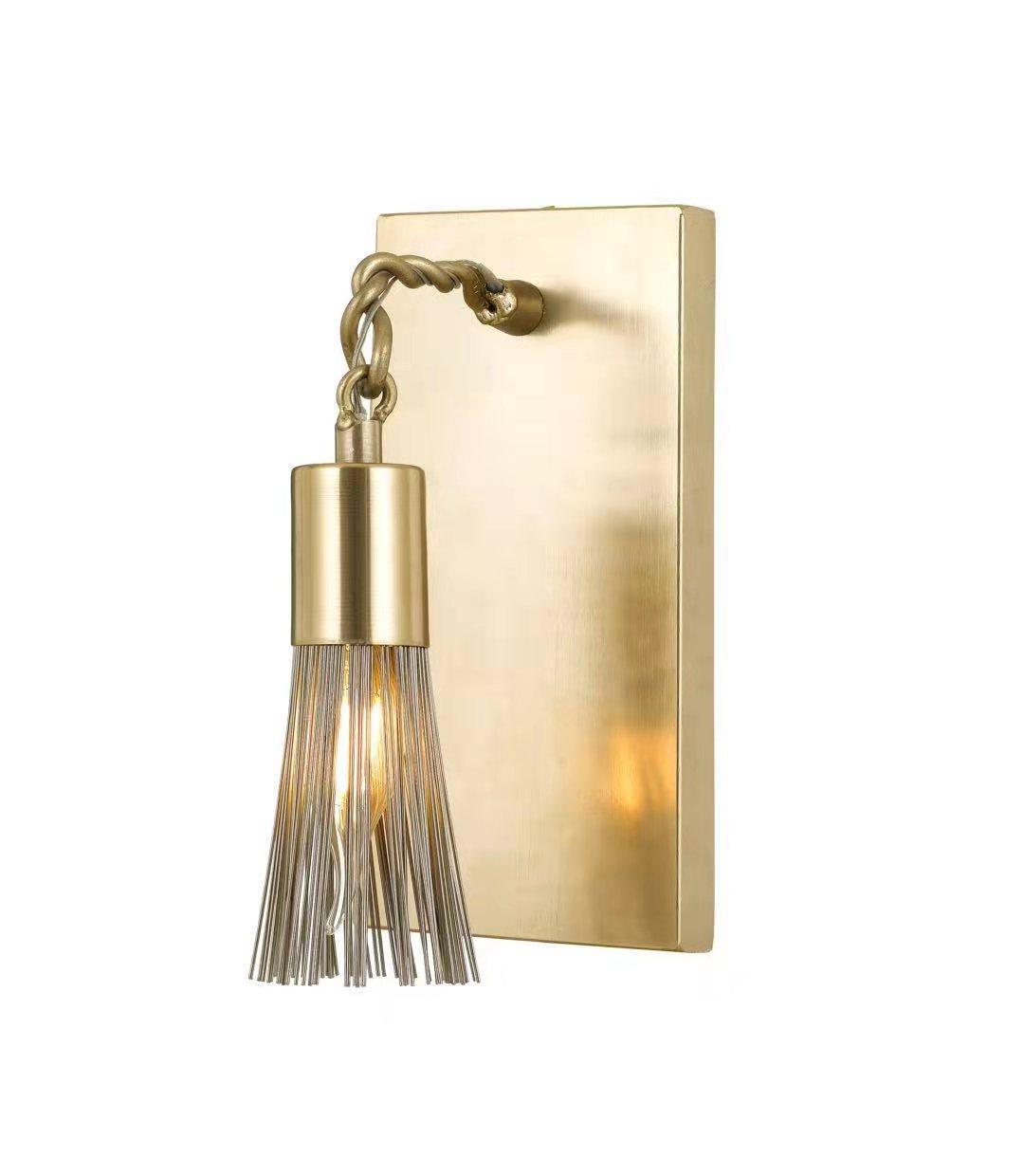 Tassels Luxury Golden Hallway Nickel Wall освещения (KA312-1W)