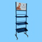 3 Layer Steel Shelf Metal Display Rack With Top Sign