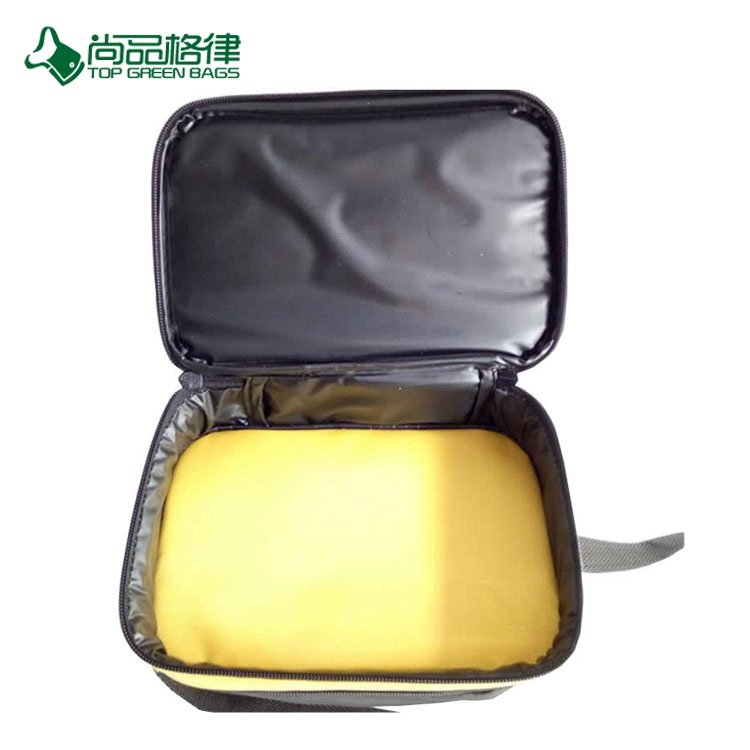 High Quality Multi Pocket Double Deck Customize Patterns Simple Style Lunch Bag