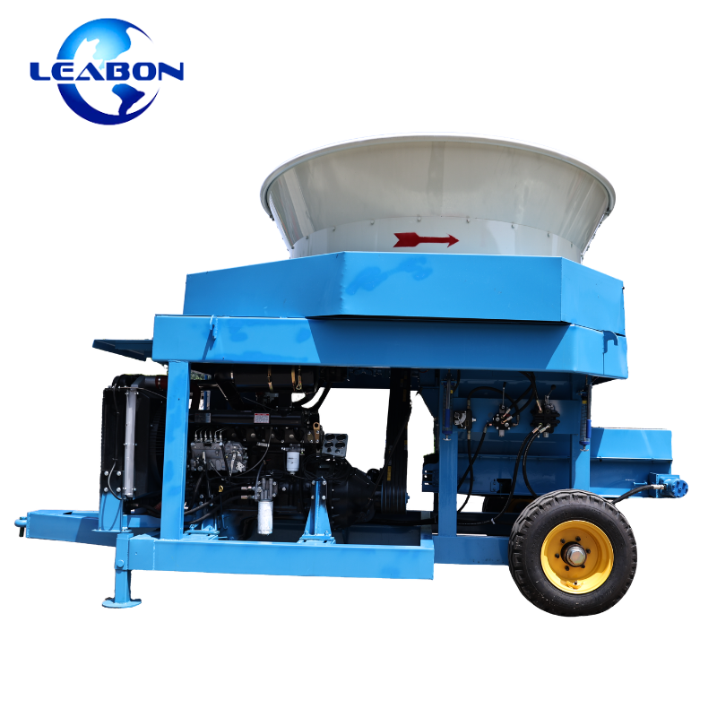 Bottom Belt Discharde Diesel Type Straw Bale Crusher Alfalfa Grass Shredder