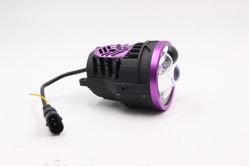 New arrival 3inch 95W*2 tri-colour 4 direct lens led fog lamp projector 