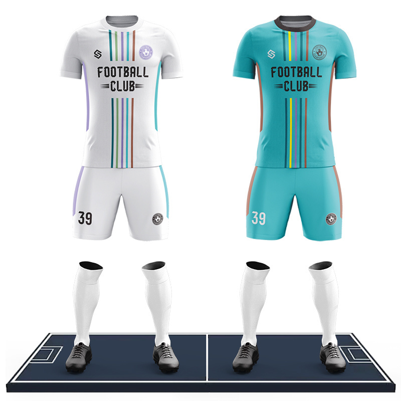 Custom Sublimation Soccer Uniform Children Breathable Football Jersey