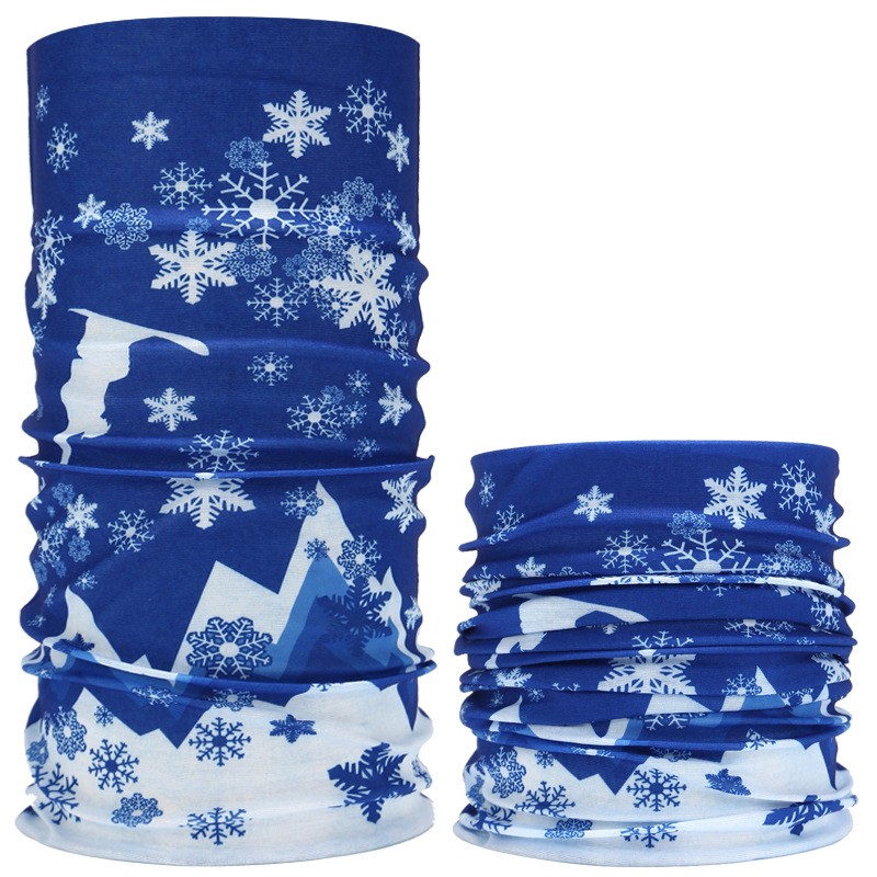Multi-Functional Floral Print Neck Gaiter - Breathable Seamless Bandana for Outdoor Sports & Daily Use