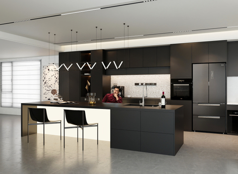 Luxury Style Customized Kitchen Decoration Popular Cabinet Design