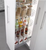 Kitchen Accessories Tall Kitchen Chrome-Plated Iron Wire Pull out Basket