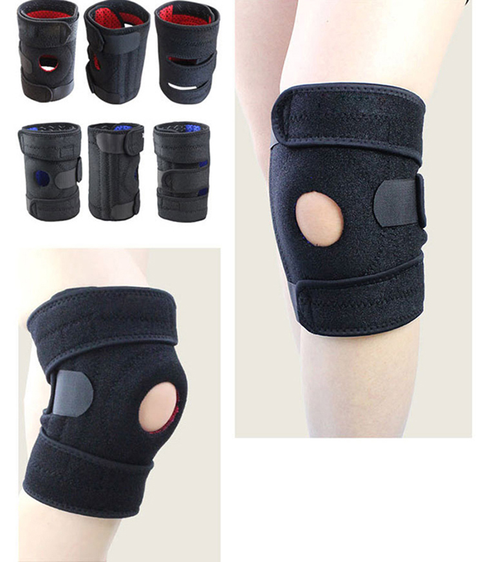 Knee Brace Stabilizers Adjustable Breathable Gym Exercise Sports Open Patella Pads