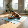 Premium 8-Fold Yoga Mat - Advanced Tech Fabric & Eco-Friendly POE Foldable Fitness Mat for Yoga, Pilates, and Home Workout
