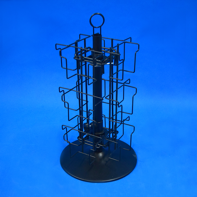 table top iron wire postcard rack display spinner(PHY1011)
