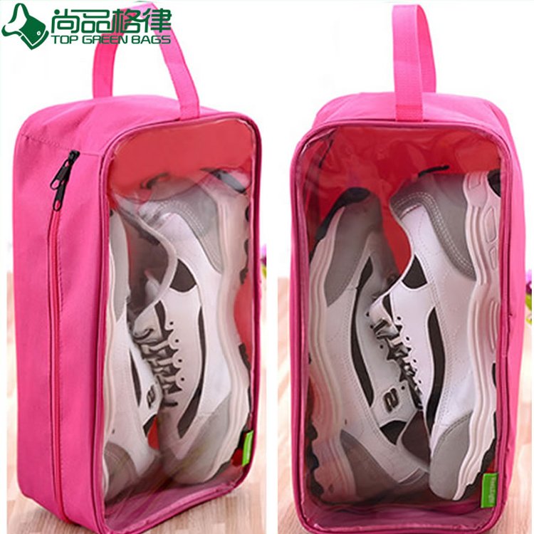 Clear Waterproof Travel Bags Nylon Polyester Shoe Bags (TP-SB023)