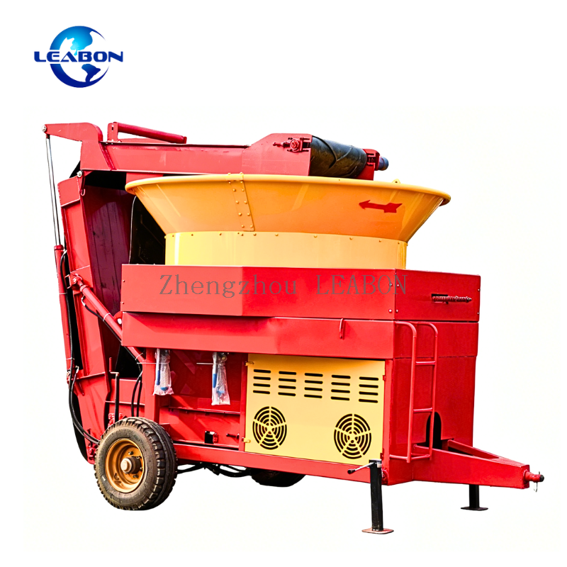 5TPH Straw Bale Crusher with Belt Conveyor Alfalfa Grass Shredder