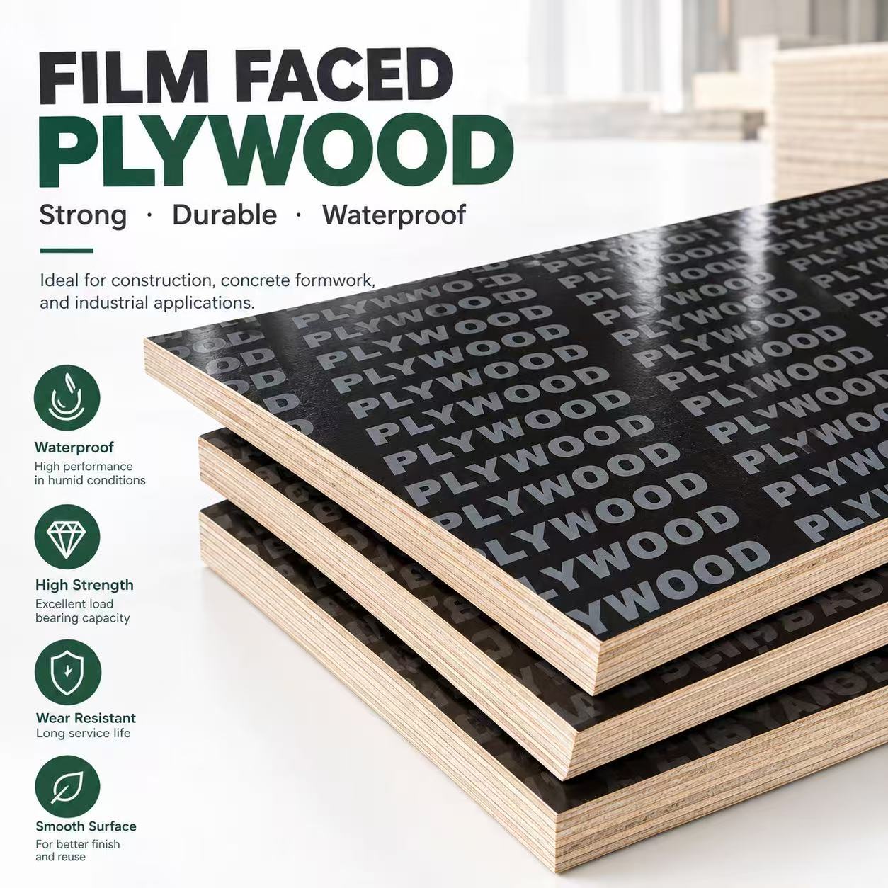 Brown Film Faced Plywood with Good Quality