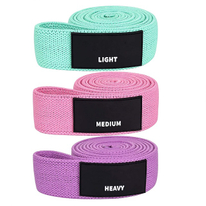 Non-Slip Fabric Resistance Bands for Working Out, Loop Exercise Bands for Booty Leg, Butt, Glute, Stretch Workout Bands for Women & Men, Hip Elastic Bands for Home Gym Fitness, Yoga, Pilates