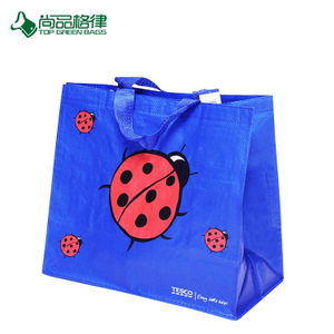 Wholesale High Quality China Eco Custom Beetles Pattern PP Non Woven Laminated Shopping Bag Popularize