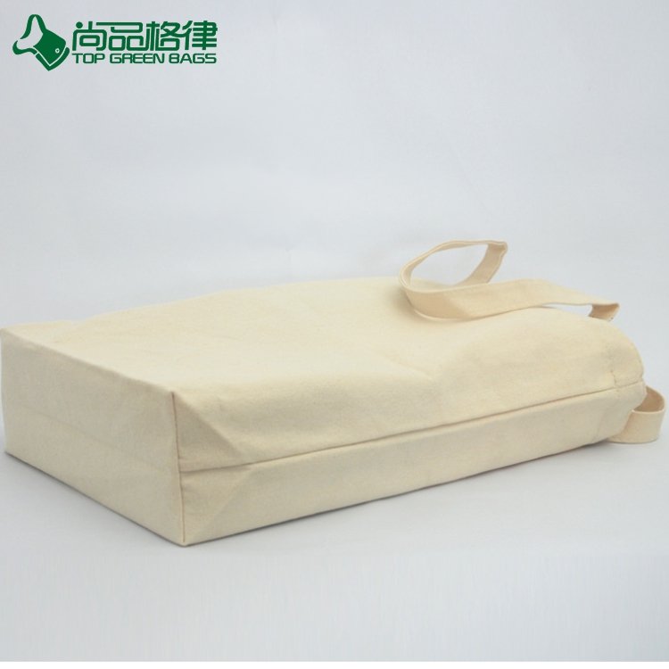 Eco Custom Nature Color Strip Shopping Bag Haversack Cotton Bag (TP-SP617)