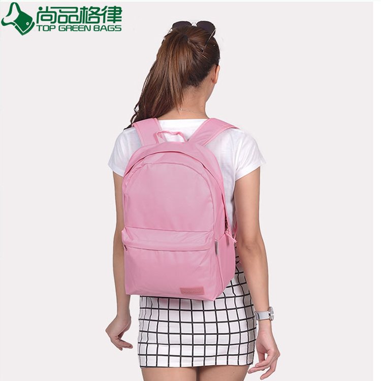 Fashion pink sling backpack bag custom logo ladies backpack (TPBP256