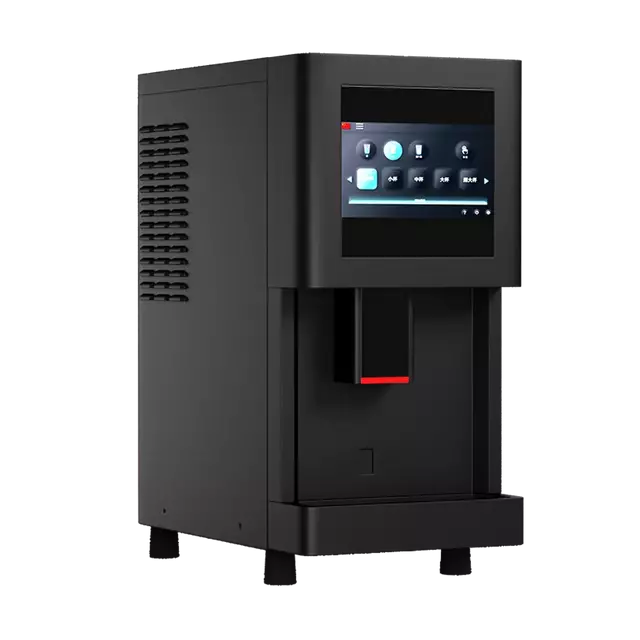 Máquina de hielo en forma de pepitas de 80 kg/24 h con pesaje inteligente y dispensador con pantalla táctil