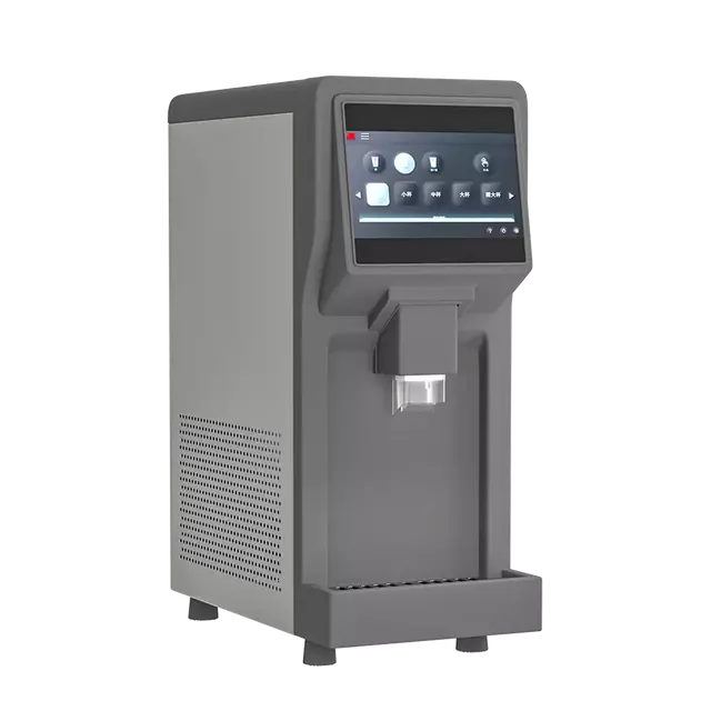 Máquina de hielo en forma de pepitas comercial de 120 kg/24 h: pantalla táctil inteligente y dispensador