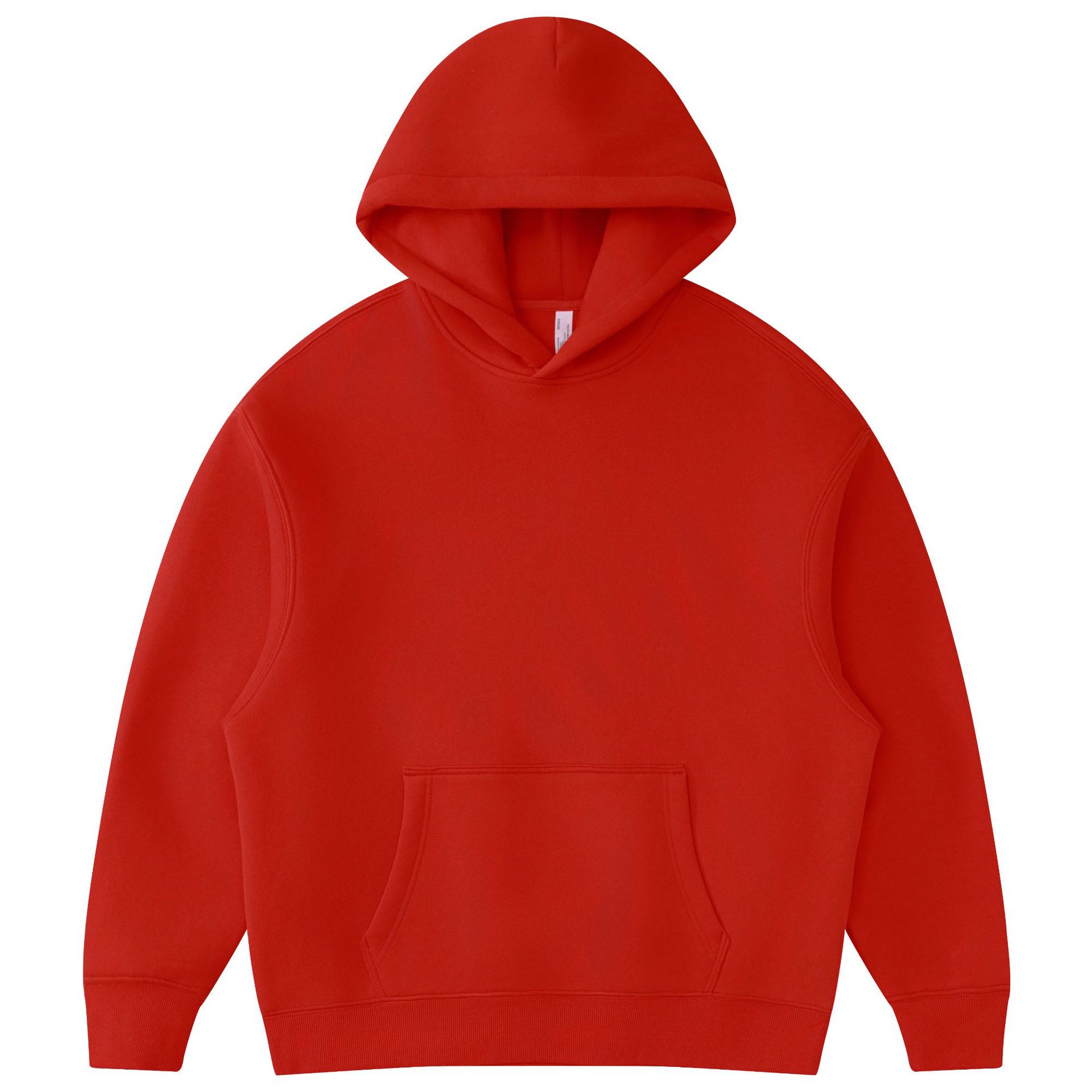 Fashion Unisex Oversized Maroon Fleece Pollover Hoodie