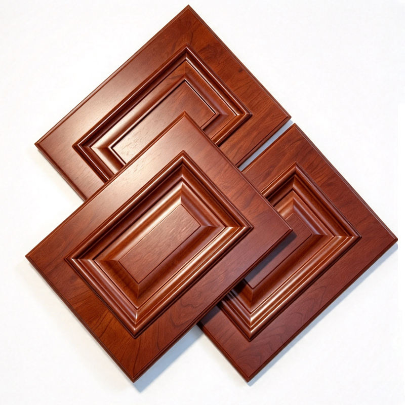 Experienced Customized Design Shaker Melamine Handle Kitchen Cabinet Doors