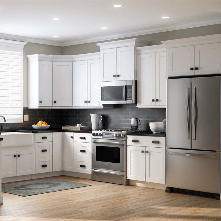 Kitchen Furniture Parts 18mm PVC Vacuum MDF Kitchen Cabinet Door