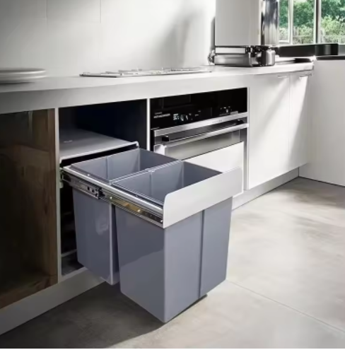 Best Price Kitchen Dustbin Pull Out Hidden Waste Bin for Cabinet