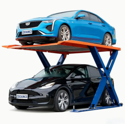 Smart Parking System Scissor Lift Platform 2 Car Stacker
