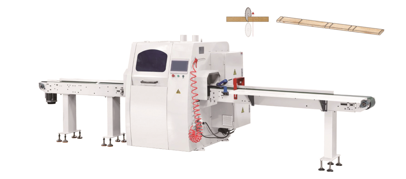 High Speed Wood Cross Cutting Saw Machine Automatic Optimizing Cross Cut Saw Machine