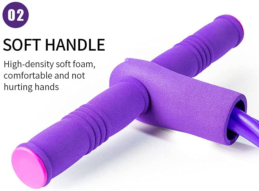 Multifunction Tension Rope, 6-Tube Elastic Yoga Pedal Puller Resistance Band