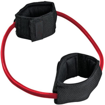 Leg Resistance Band Exercise Cord with Non-Slip Padded Ankle Cuffs