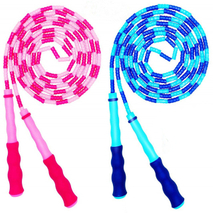 2021 Newest Green Hard Bead Jump Rope Cardio Long Handles Weighted Beaded Skipping Jump Rope