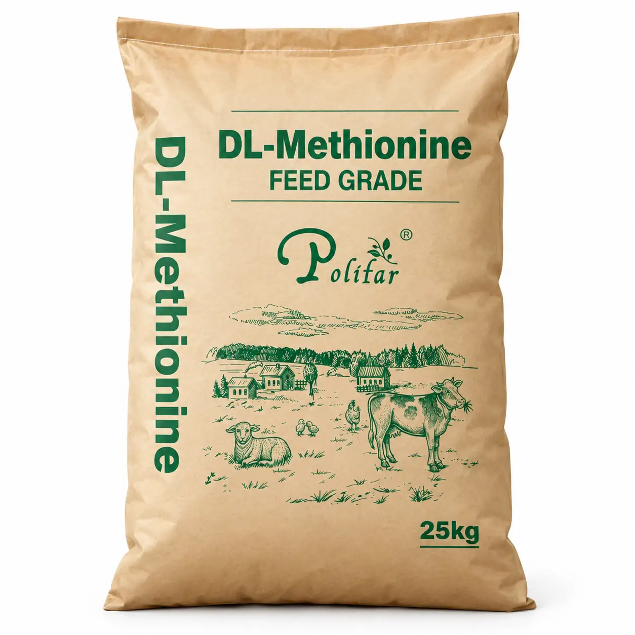 Aditivo de DL-metionina de grado alimenticio al 99% para aves de corral