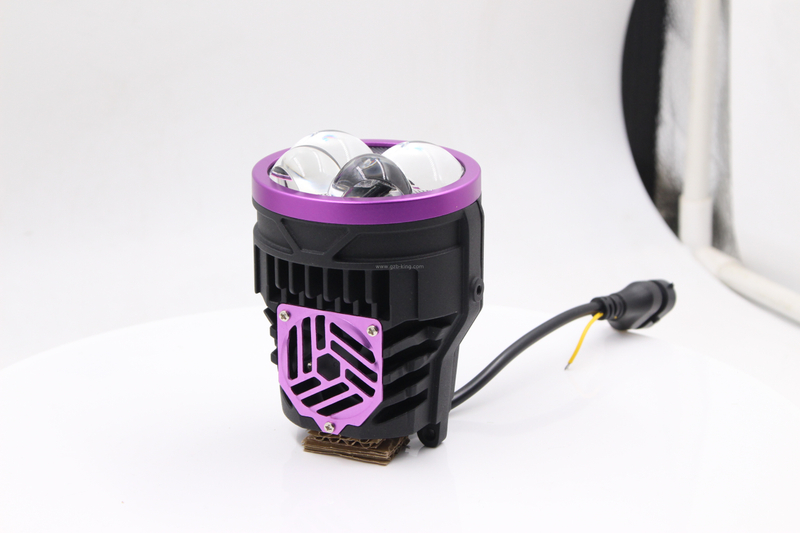 New arrival 3inch 95W*2 tri-colour 4 direct lens led fog lamp projector 