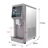 Máquina de hielo en forma de pepitas comercial de 120 kg/24 h: pantalla táctil inteligente y dispensador
