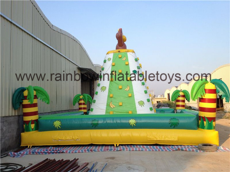 RB13017(7x7x5m) Inflatable Durable Safe Large PVC Kids Outdoor Climbing Wall For Sports Games